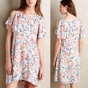 Anthropologie Maeve Cold Shoulder Dress